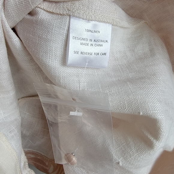 Sofia the Label Palms Linen Playsuit size AU6 NWT - Picture 7 of 9